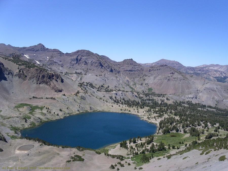 lake in sierra mountains